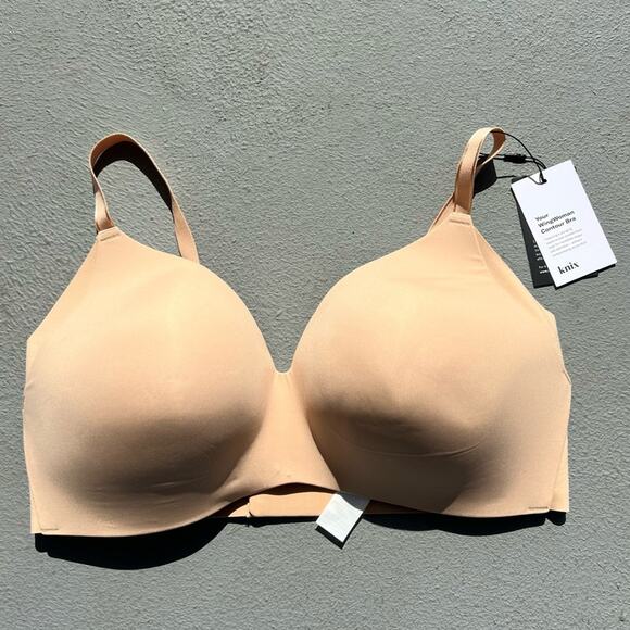 Knix Your Wingwoman Contour Wireless Bra Nude Tan Warm Sand Size 8 NWT - Picture 1 of 7